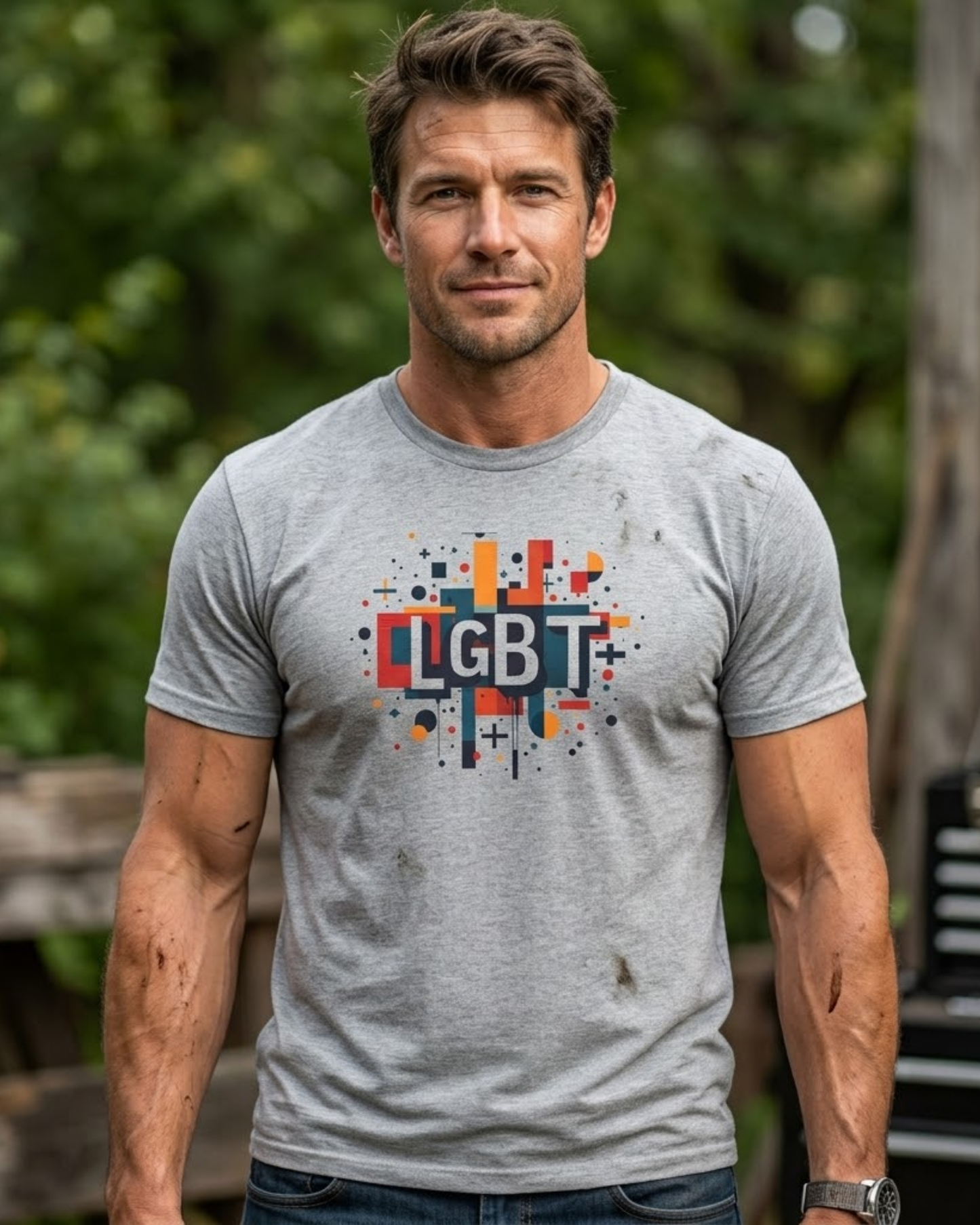 Copy of GAY Retro Sunset Tee | Vintage Outdoor-Style LGBTQ+ Graphic T-Shirt