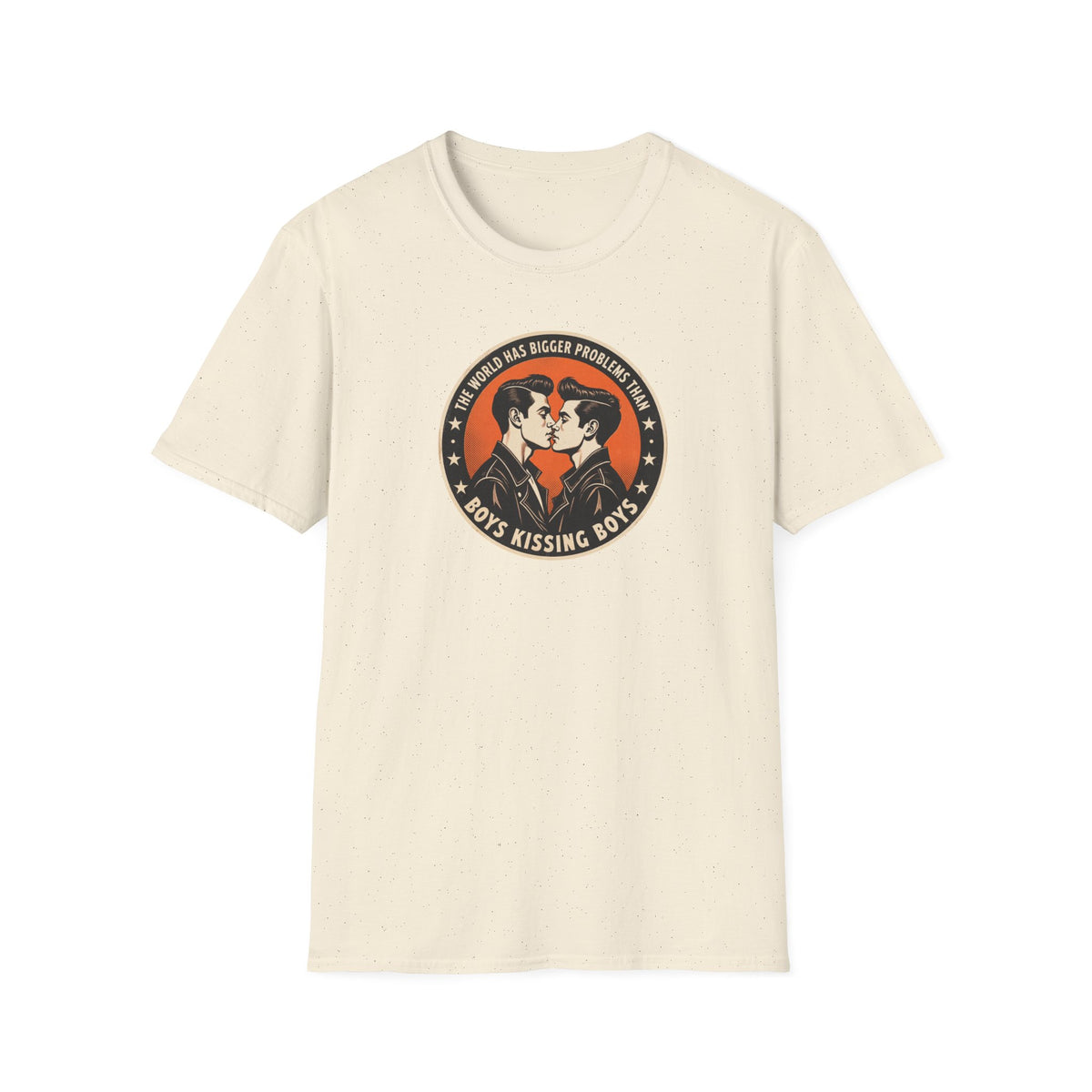 Boys Kissing Boys Tee — Vintage Greaser Design