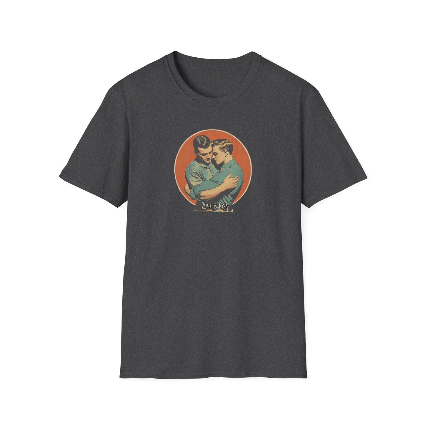 Love Is Love Classic T-Shirt | Vintage Gay Couple Graphic Tee,