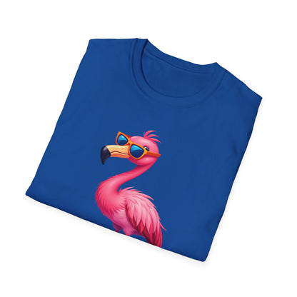 Flamingo with sunglasses