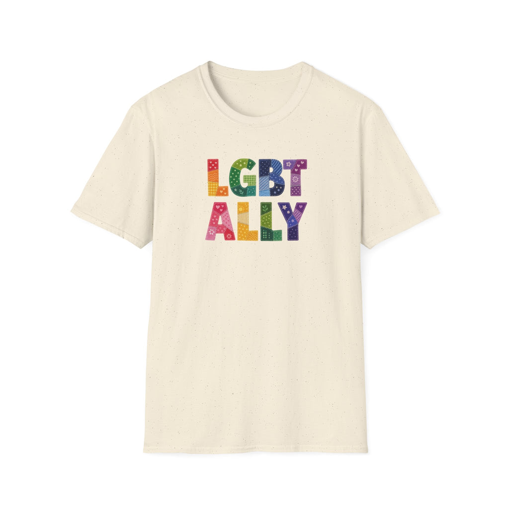 LGBT ALLY Faux Patchwork Tee