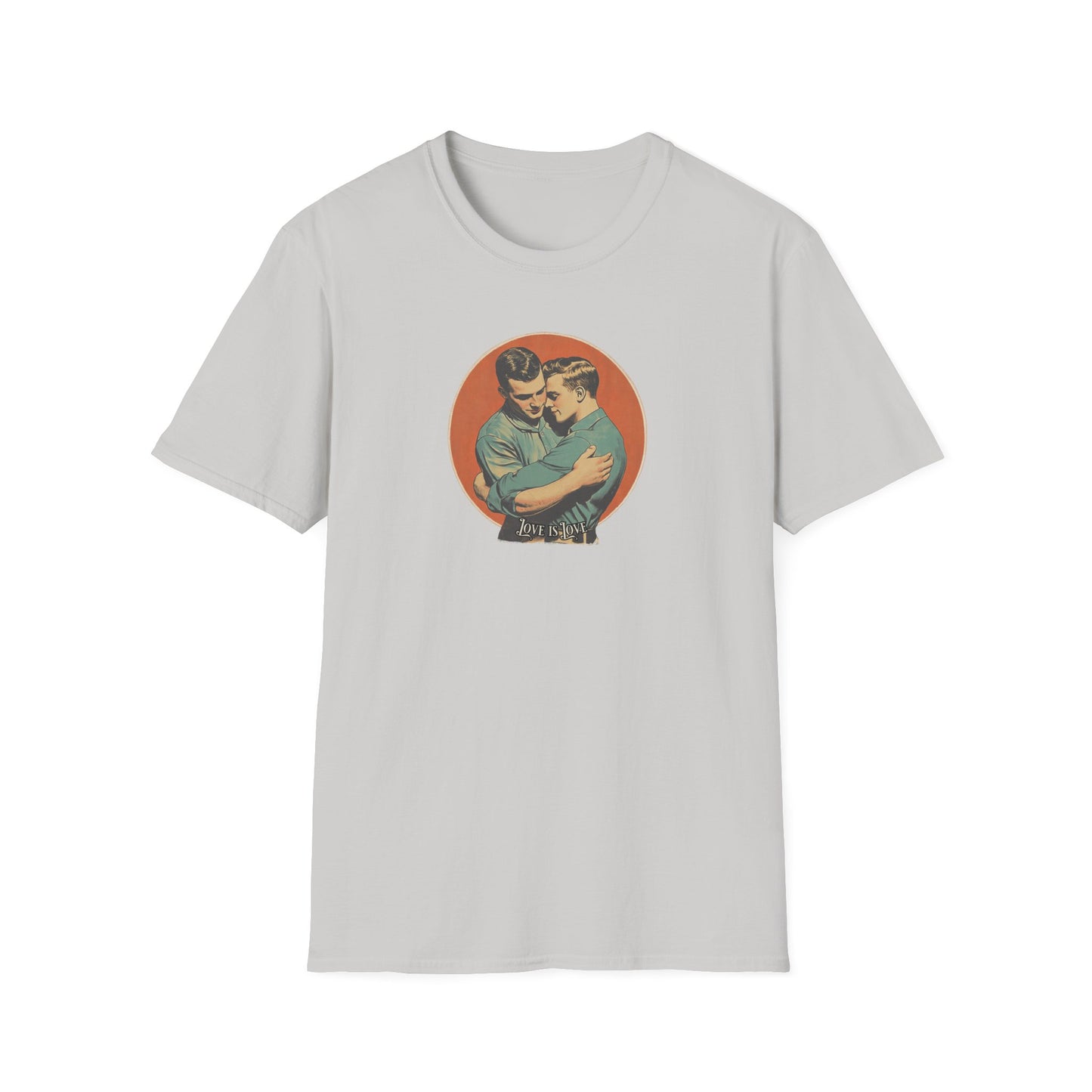 Love Is Love Classic T-Shirt | Vintage Gay Couple Graphic Tee,