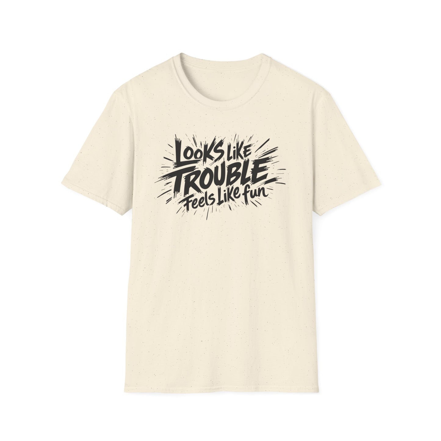 Looks Like Trouble Feels Like Fun T-Shirt | Funny Flirty Graphic Tee | LGBTQ+ Streetwear