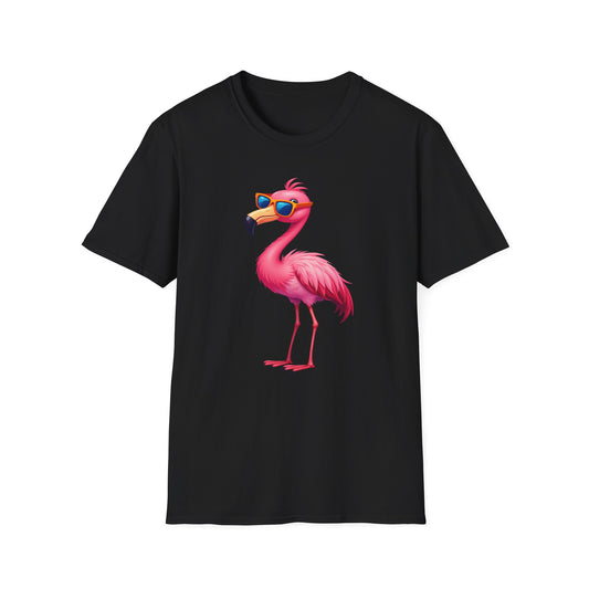 Flamingo with sunglasses