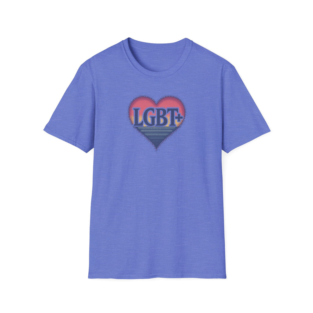 Retro Sunset Heart LGBT+ Tee