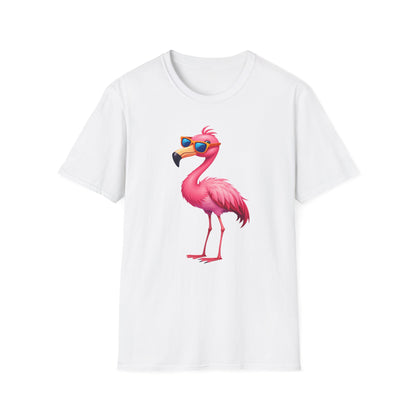 Flamingo with sunglasses