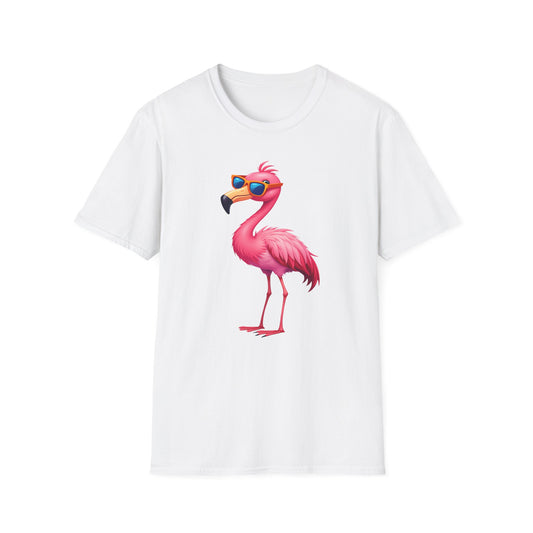 Flamingo with sunglasses