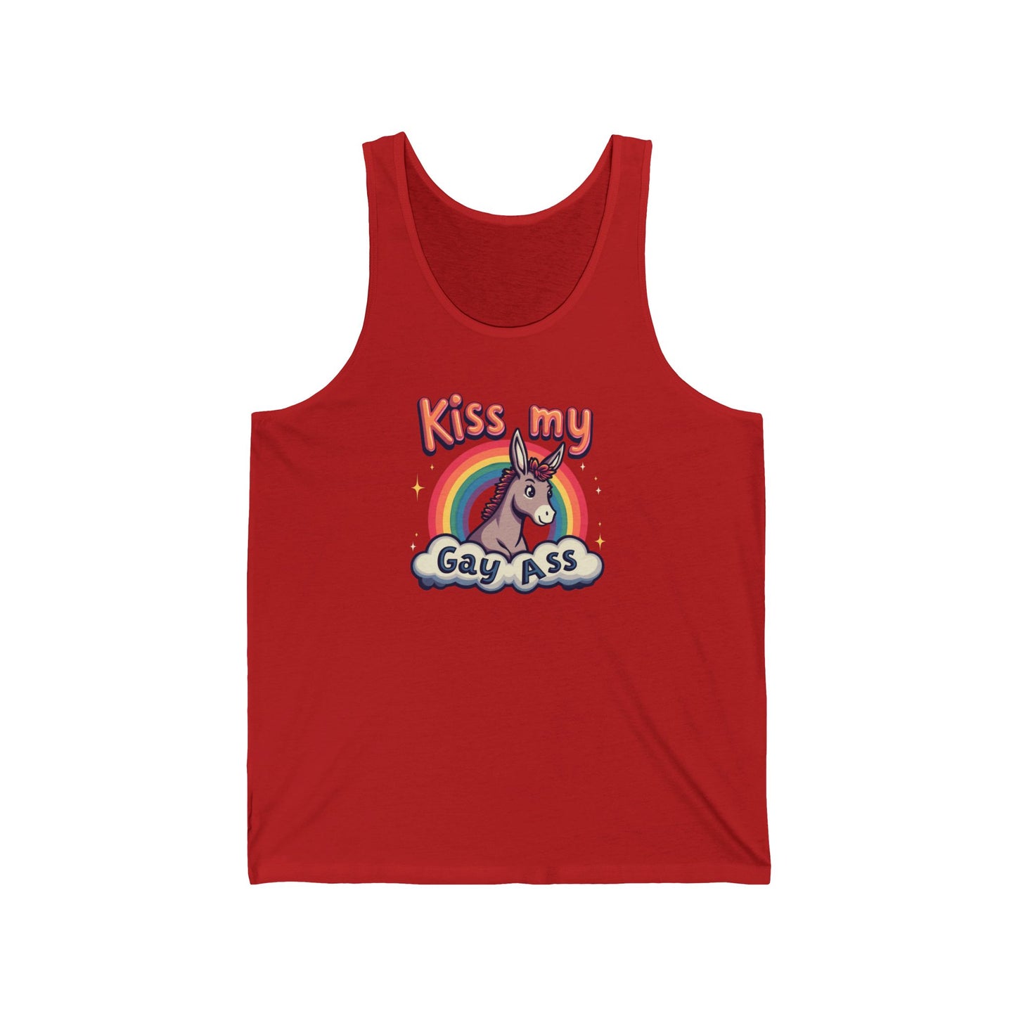 Kiss My Gay Ass Tank Top – Zero Sleeves, Zero Apologies 😈