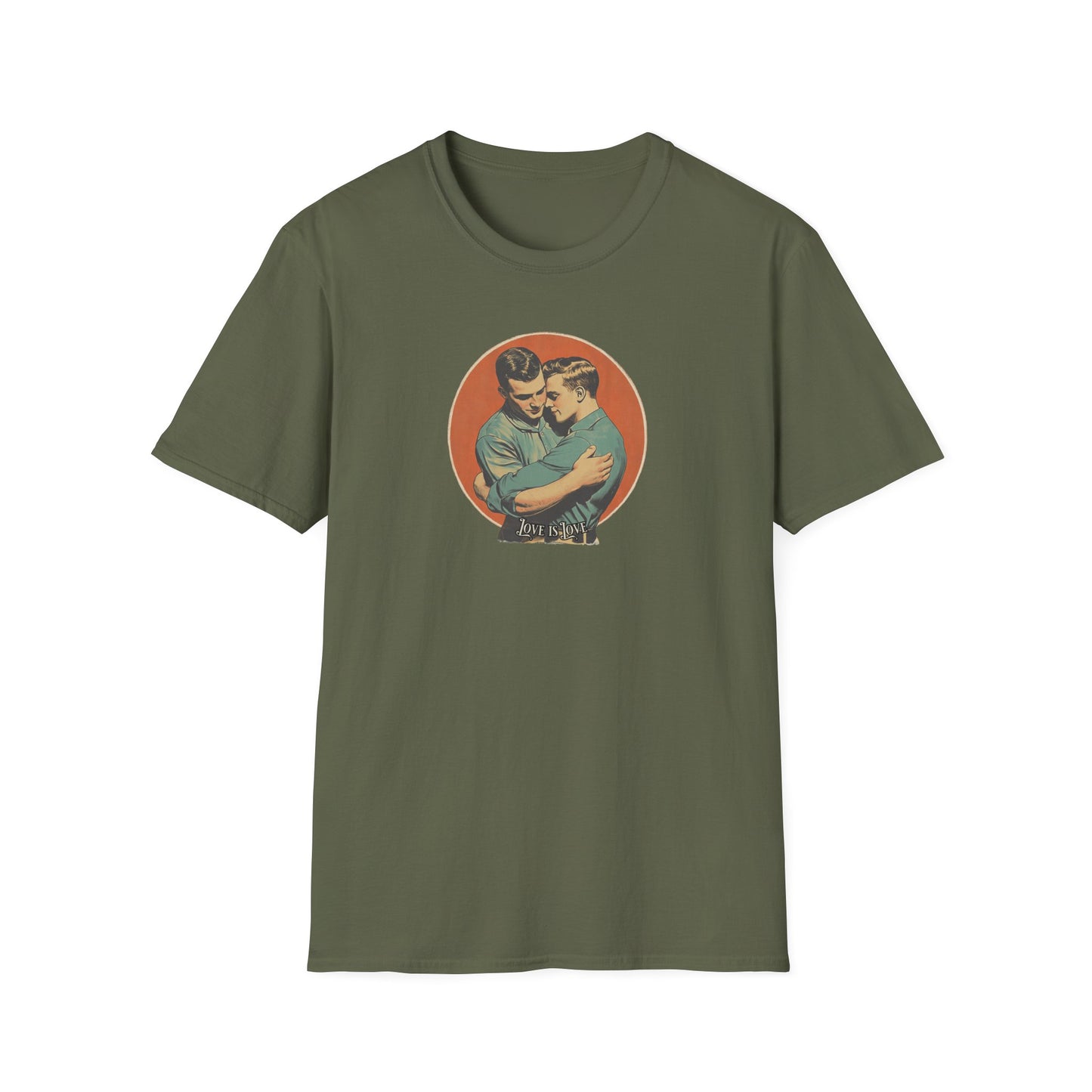 Love Is Love Classic T-Shirt | Vintage Gay Couple Graphic Tee,
