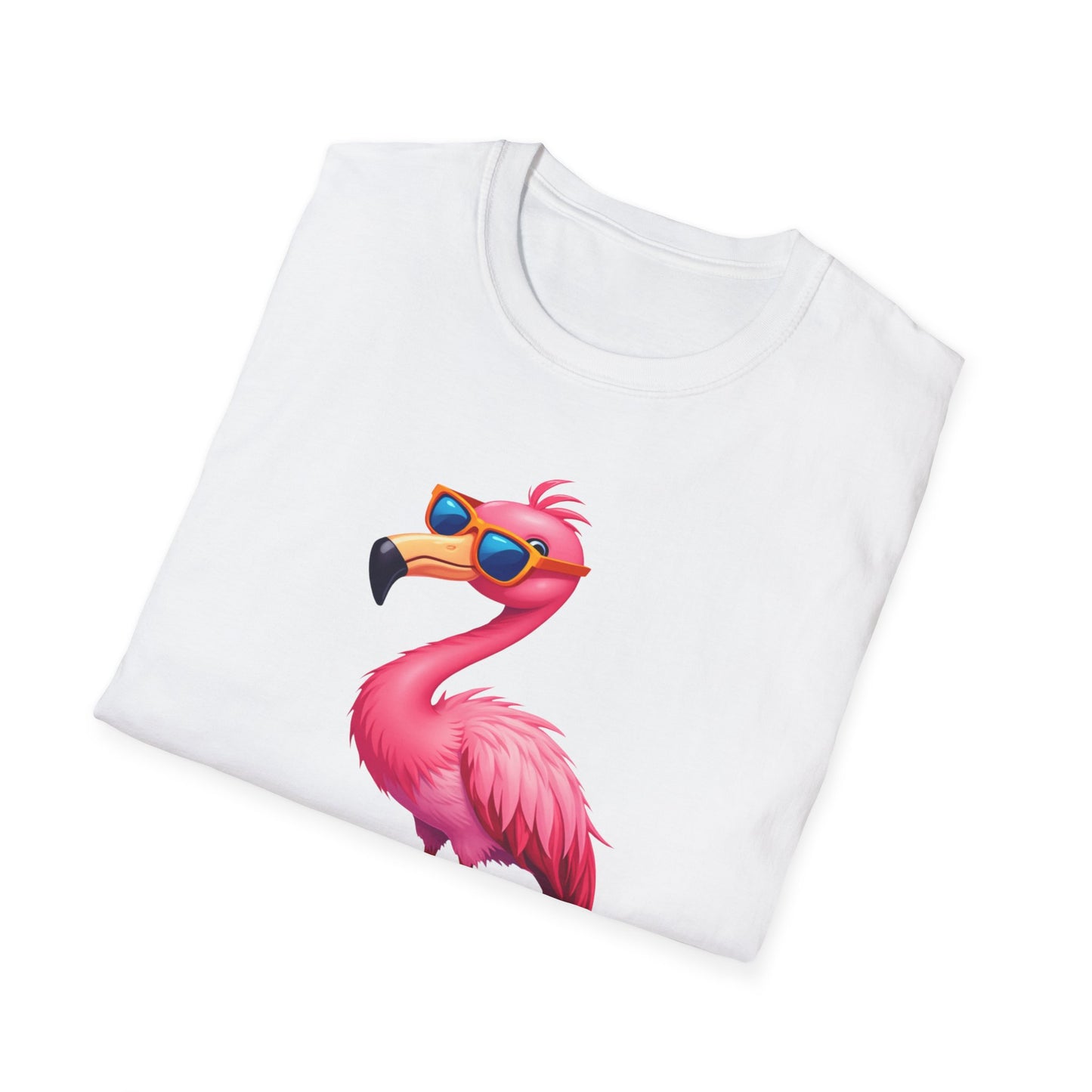 Flamingo with sunglasses