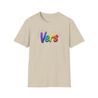 Rainbow Script Vers Tee