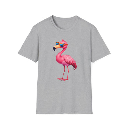 Flamingo with sunglasses