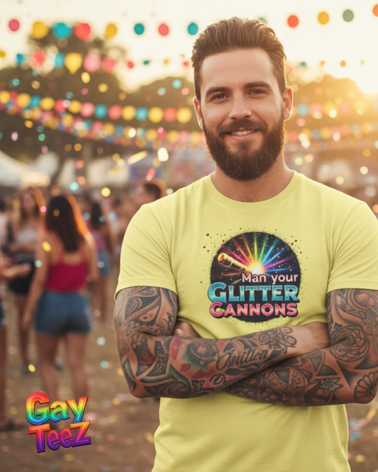Man Your Glitter Cannon