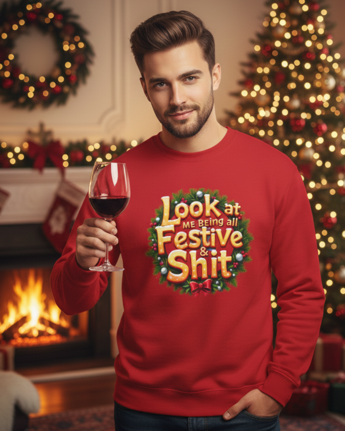 Look at Me Being All Festive & Shit -Sweatshirt