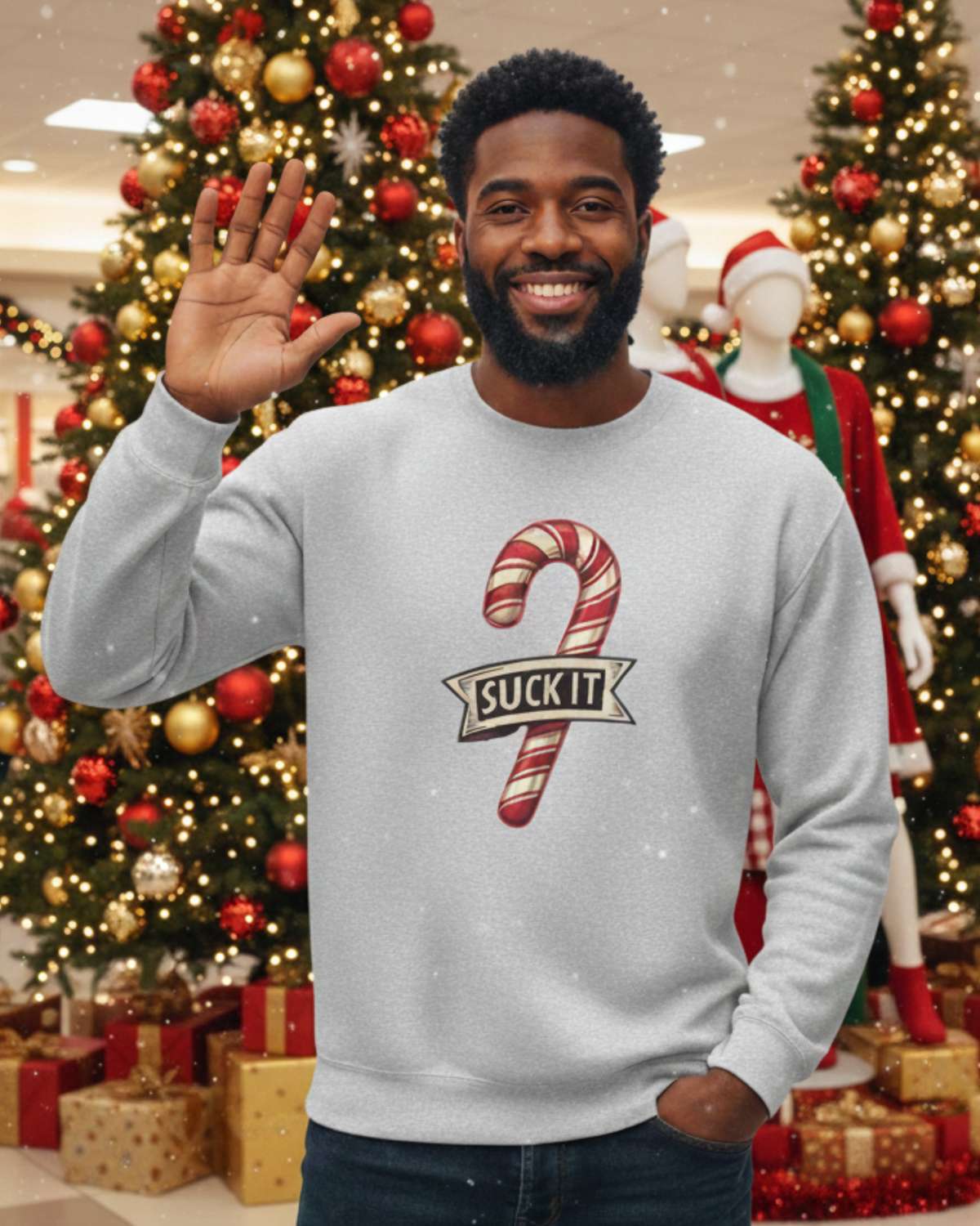 Suck It Candy Cane -Sweatshirt
