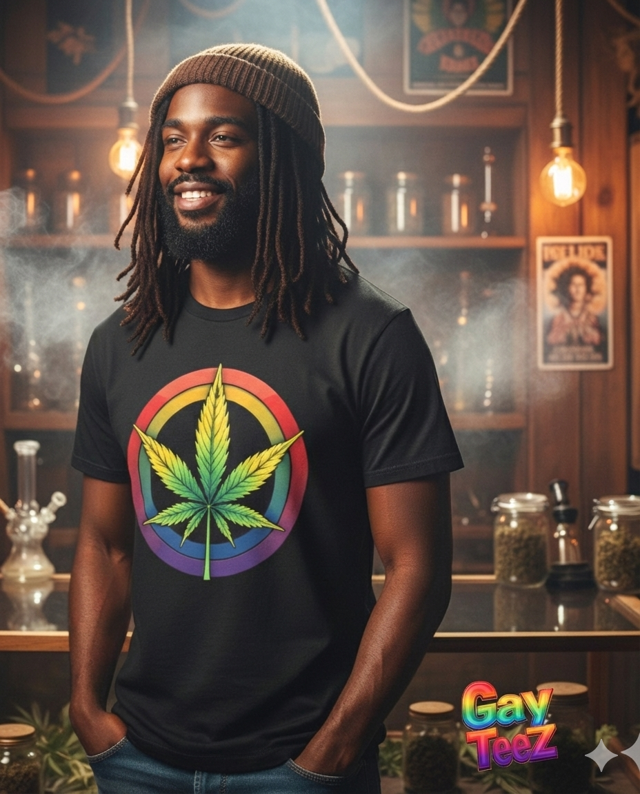 Rainbow Pot Leaf