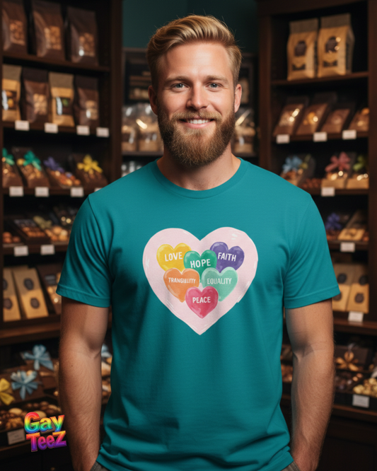 Love Hope Equality Heart Tee