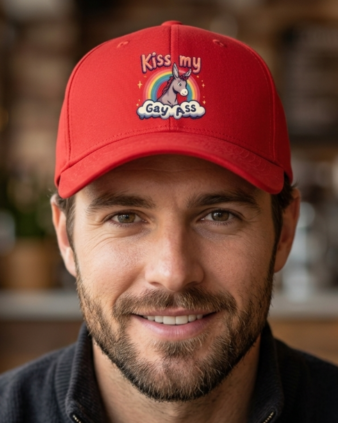 Kiss My Gay Ass -   Low Profile Baseball Cap