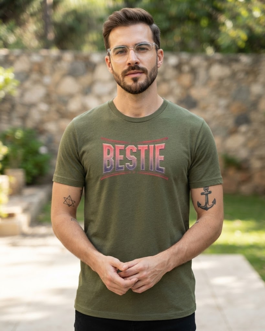 Bestie — Retro Varsity Graphic Tee