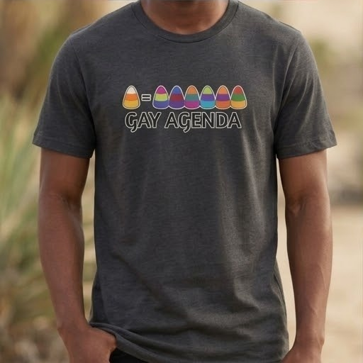 Candy Corn Equals Gay Agenda Tee