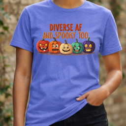 Diverse AF and Spooky Too Halloween Tee