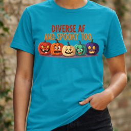 Diverse AF and Spooky Too Halloween Tee