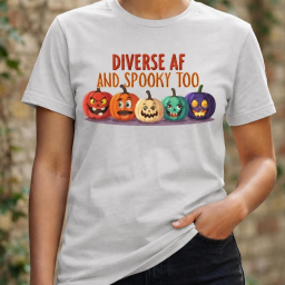 Diverse AF and Spooky Too Halloween Tee