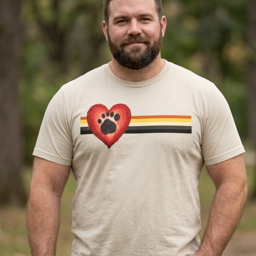 Bear Pride Heart Paw Tee