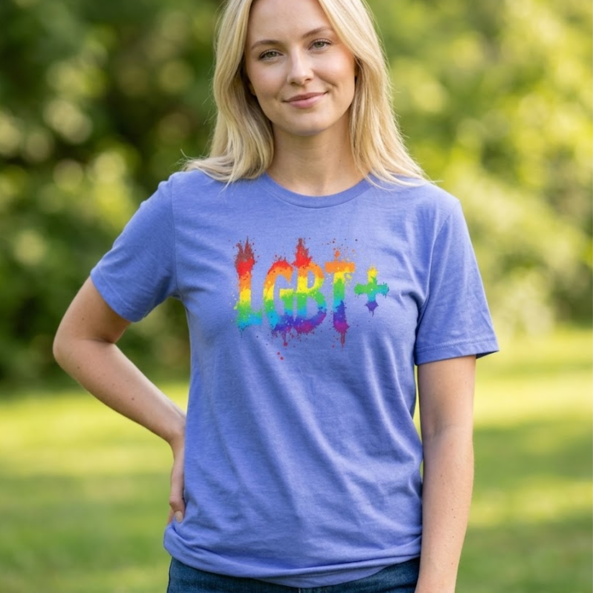 Rainbow Splatter LGBT+ Tee
