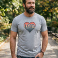 Retro Sunset Heart LGBT+ Tee