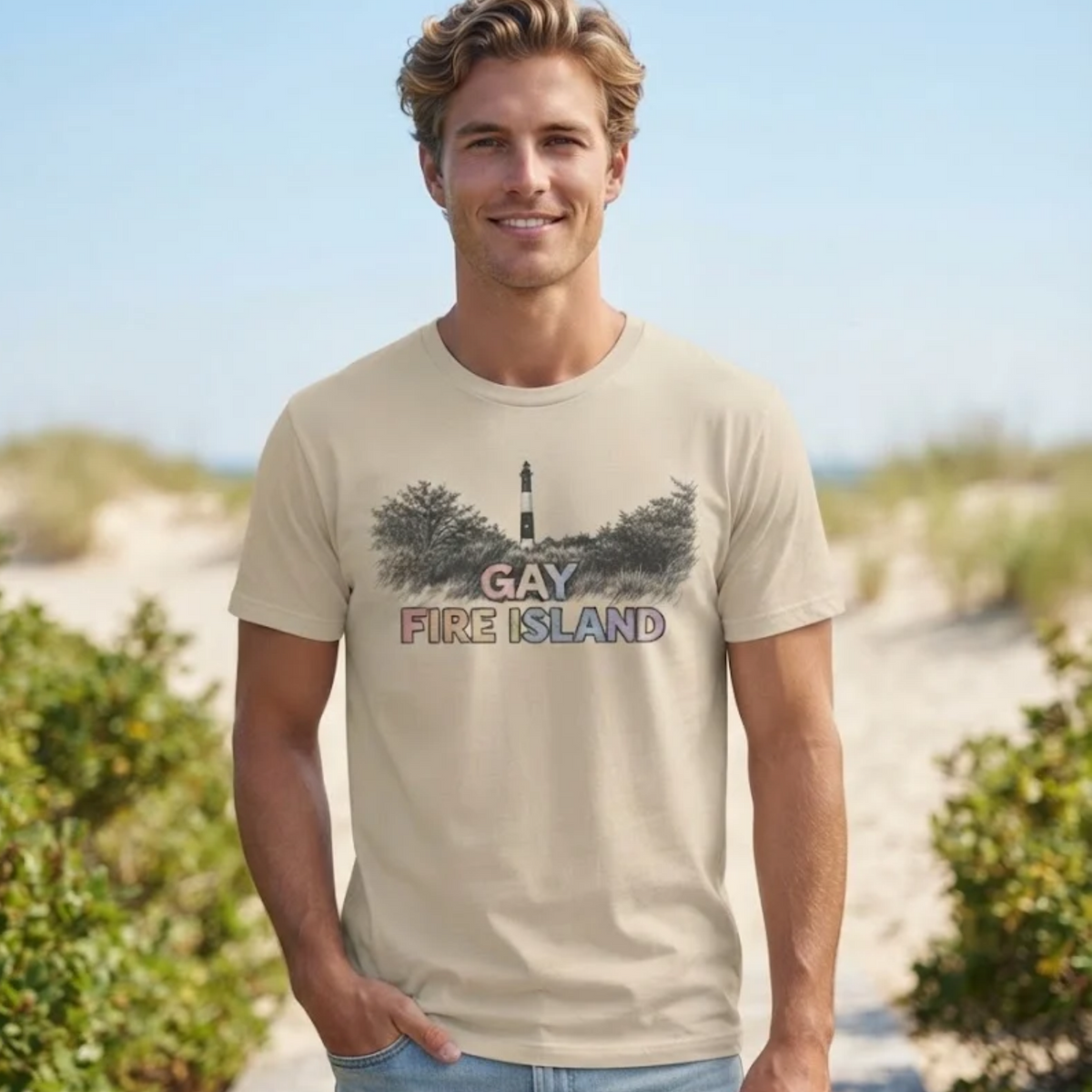 Gay Fire Island Lighthouse Tee