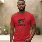 Stud Muffin Retro Script Tee