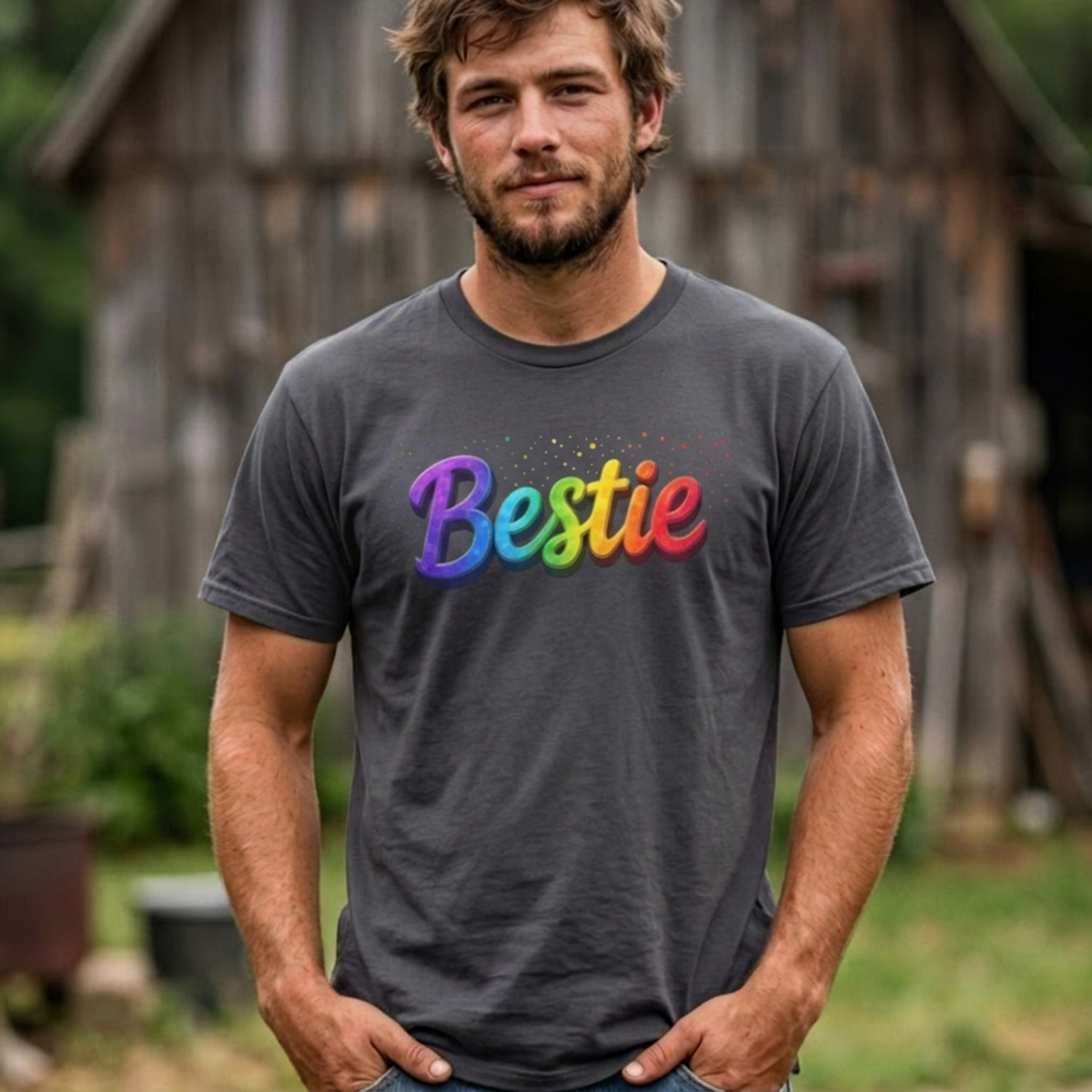 Rainbow Bestie Tee