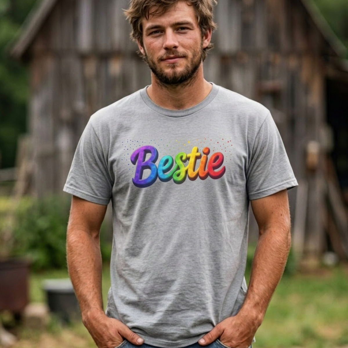 Rainbow Bestie Tee