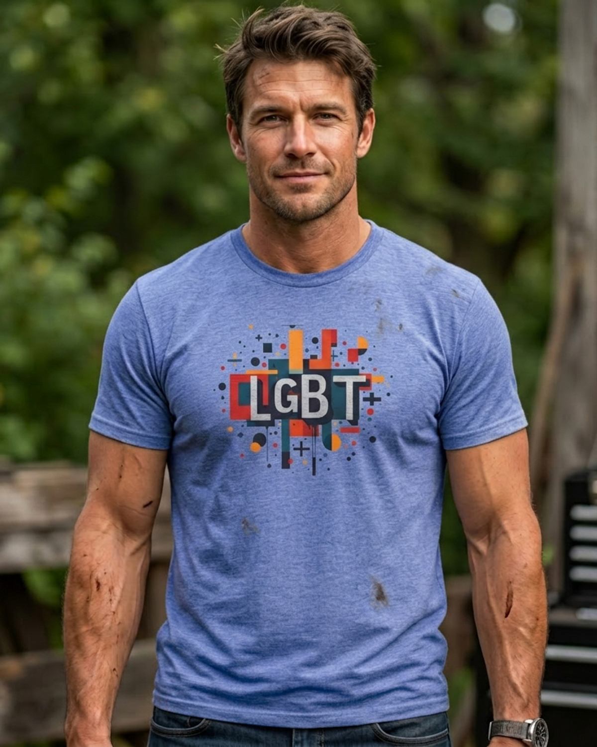 Geometric LGBT+ Tee