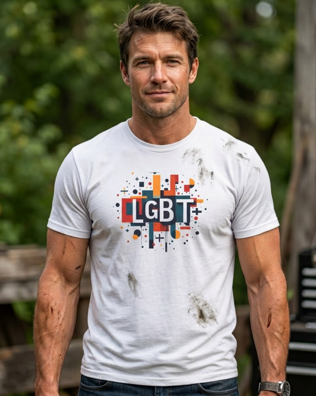 Geometric LGBT+ Tee