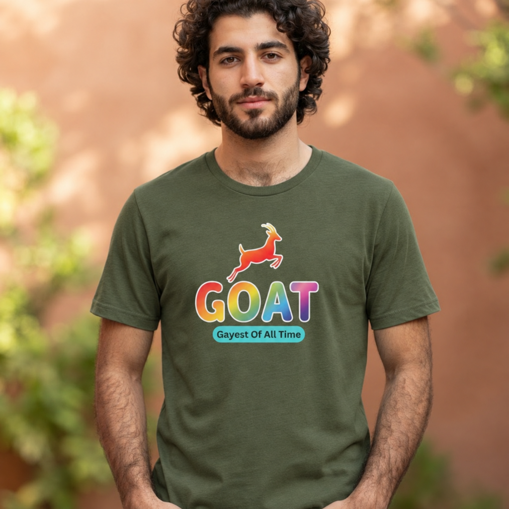 GOAT Unisex T-Shirt 'Gayest of All Time'