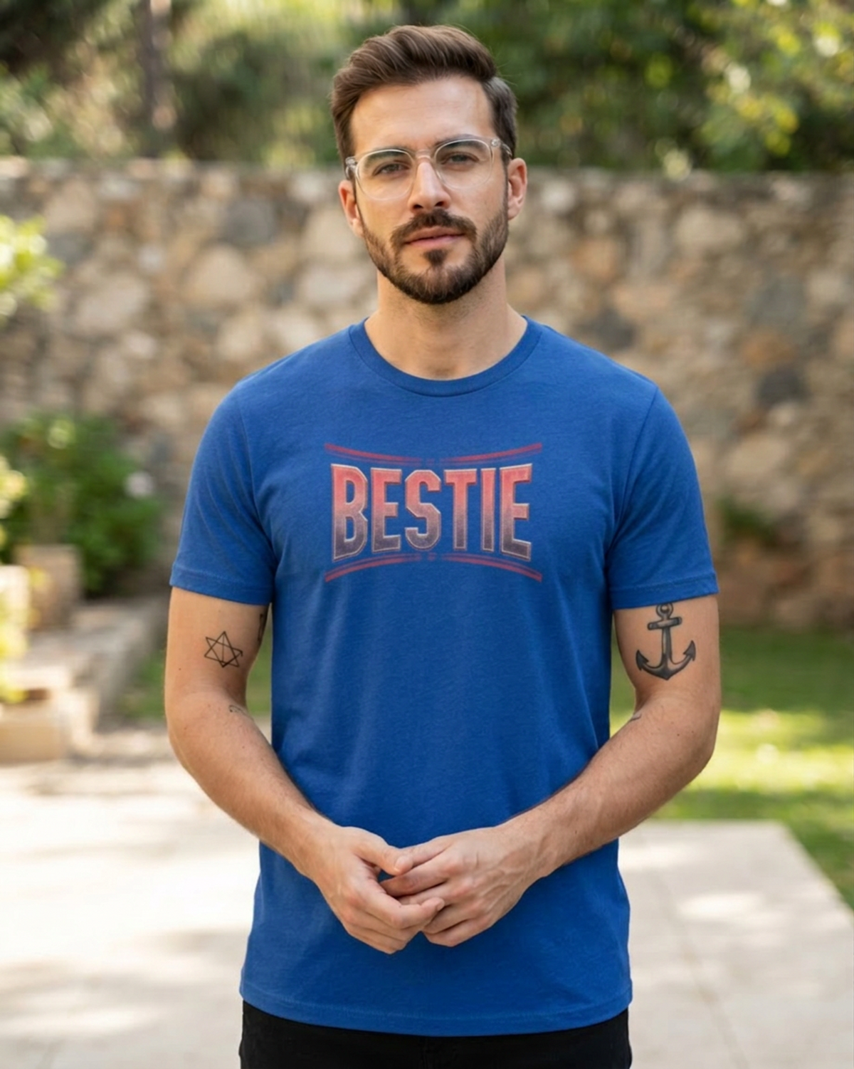 Bestie — Retro Varsity Graphic Tee