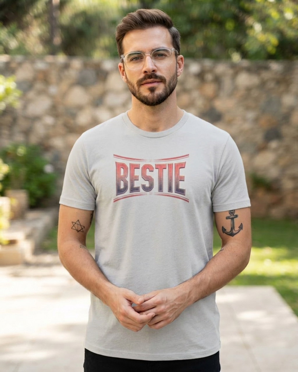 Bestie — Retro Varsity Graphic Tee