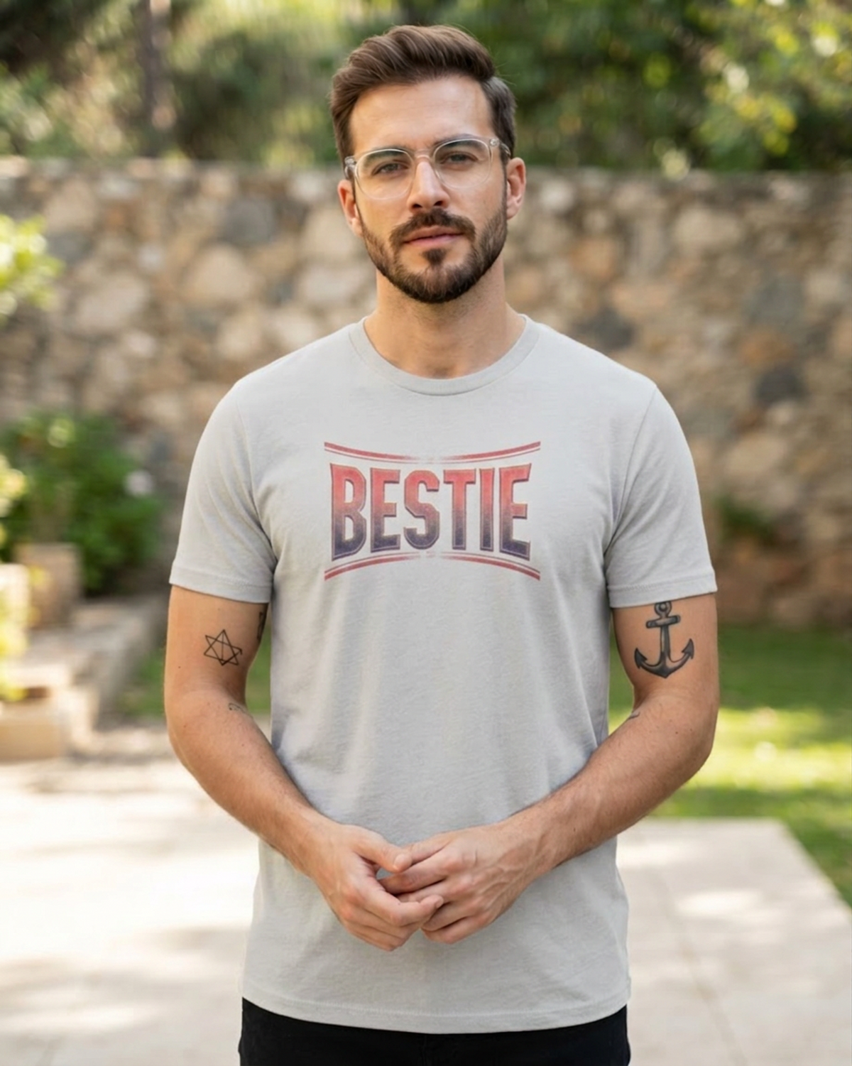 Bestie — Retro Varsity Graphic Tee