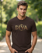 DIVA — Vintage Gold Graphic Tee