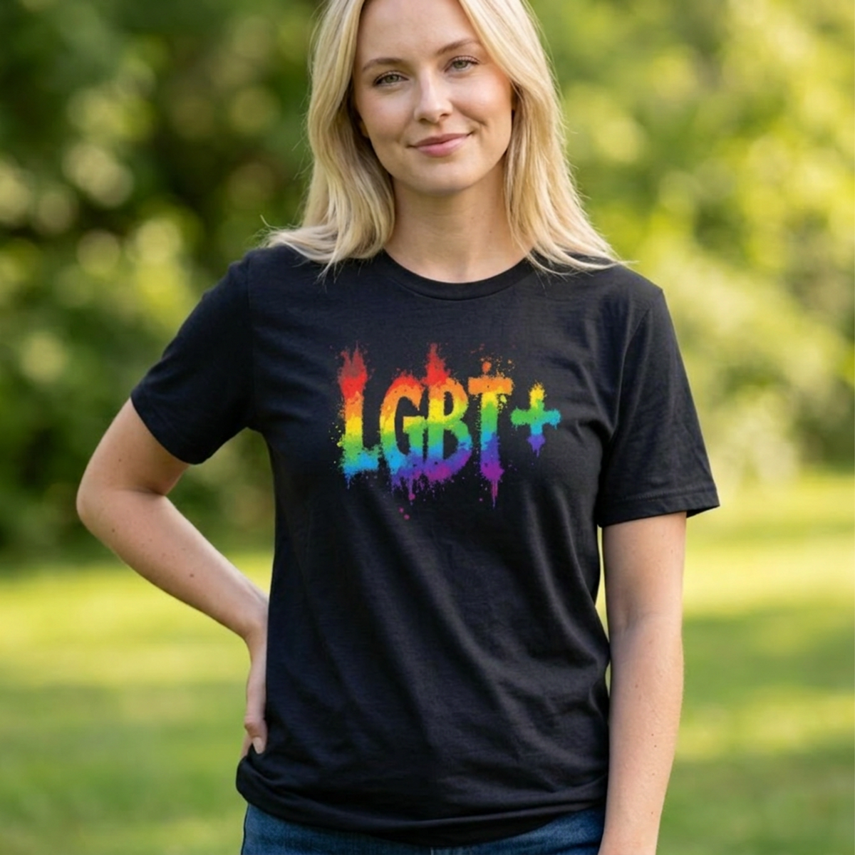 Rainbow Splatter LGBT+ Tee