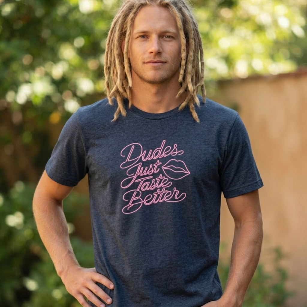 Dudes Just Taste Better Neon Tee