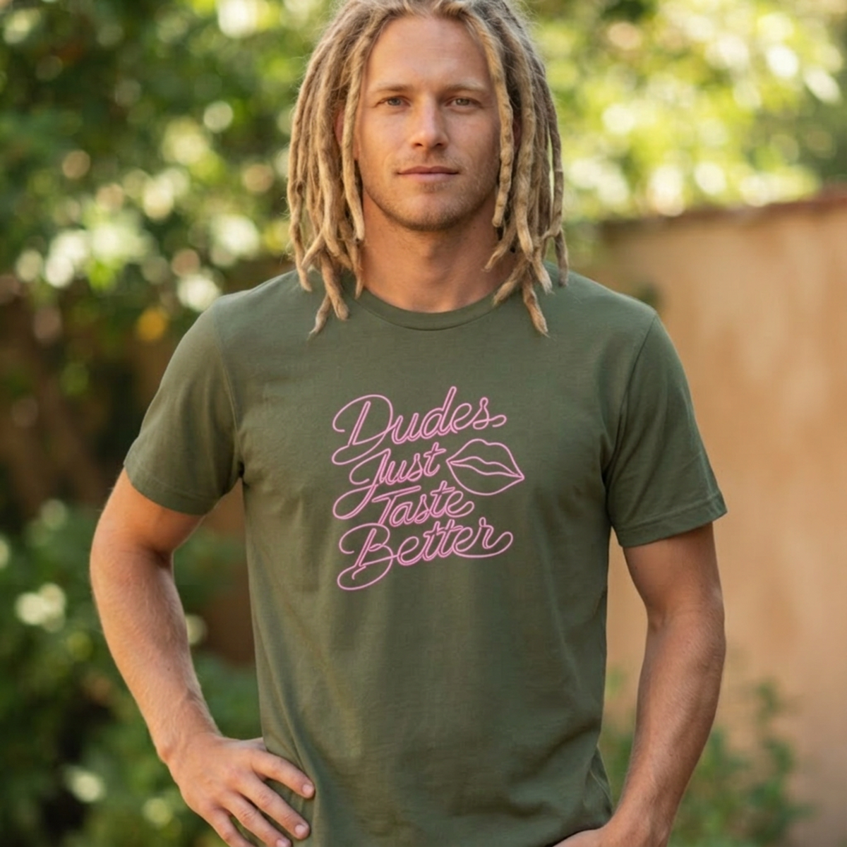 Dudes Just Taste Better Neon Tee