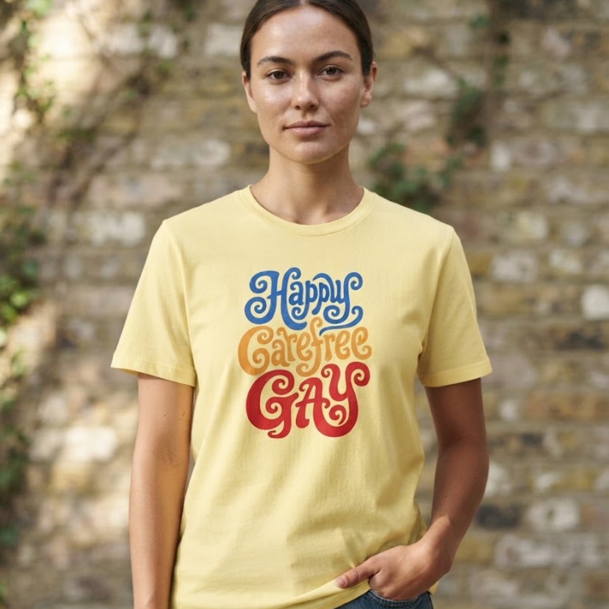 Happy Carefree Gay Tee
