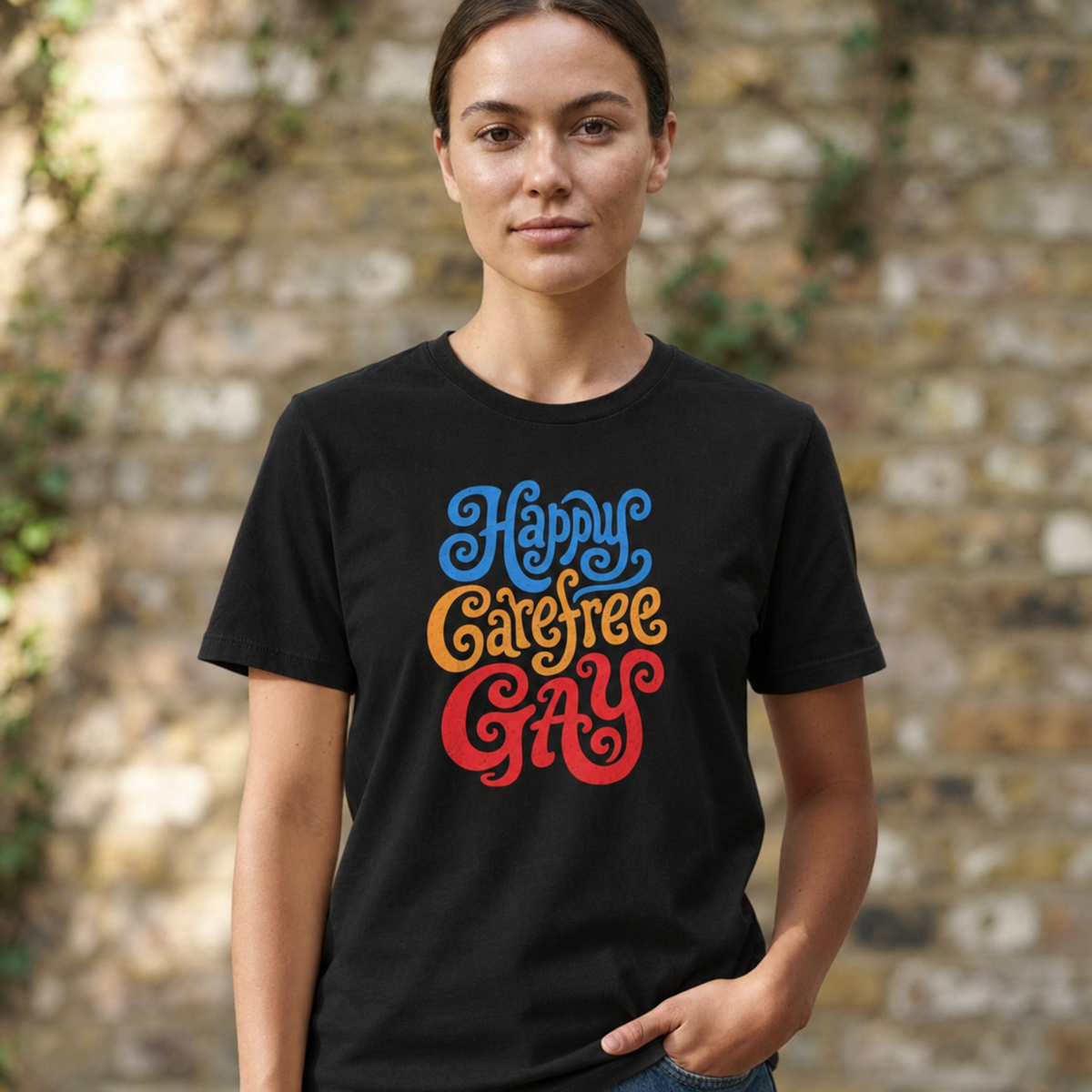 Happy Carefree Gay Tee