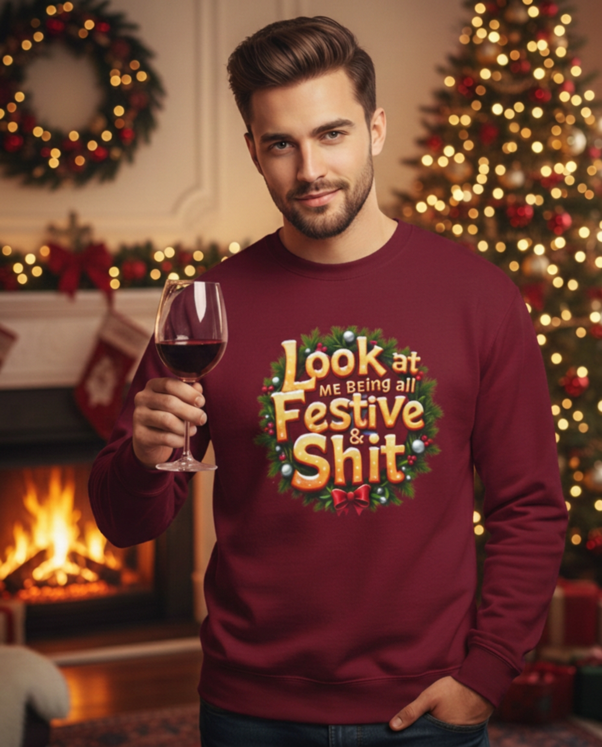 Look at Me Being All Festive & Shit -Sweatshirt