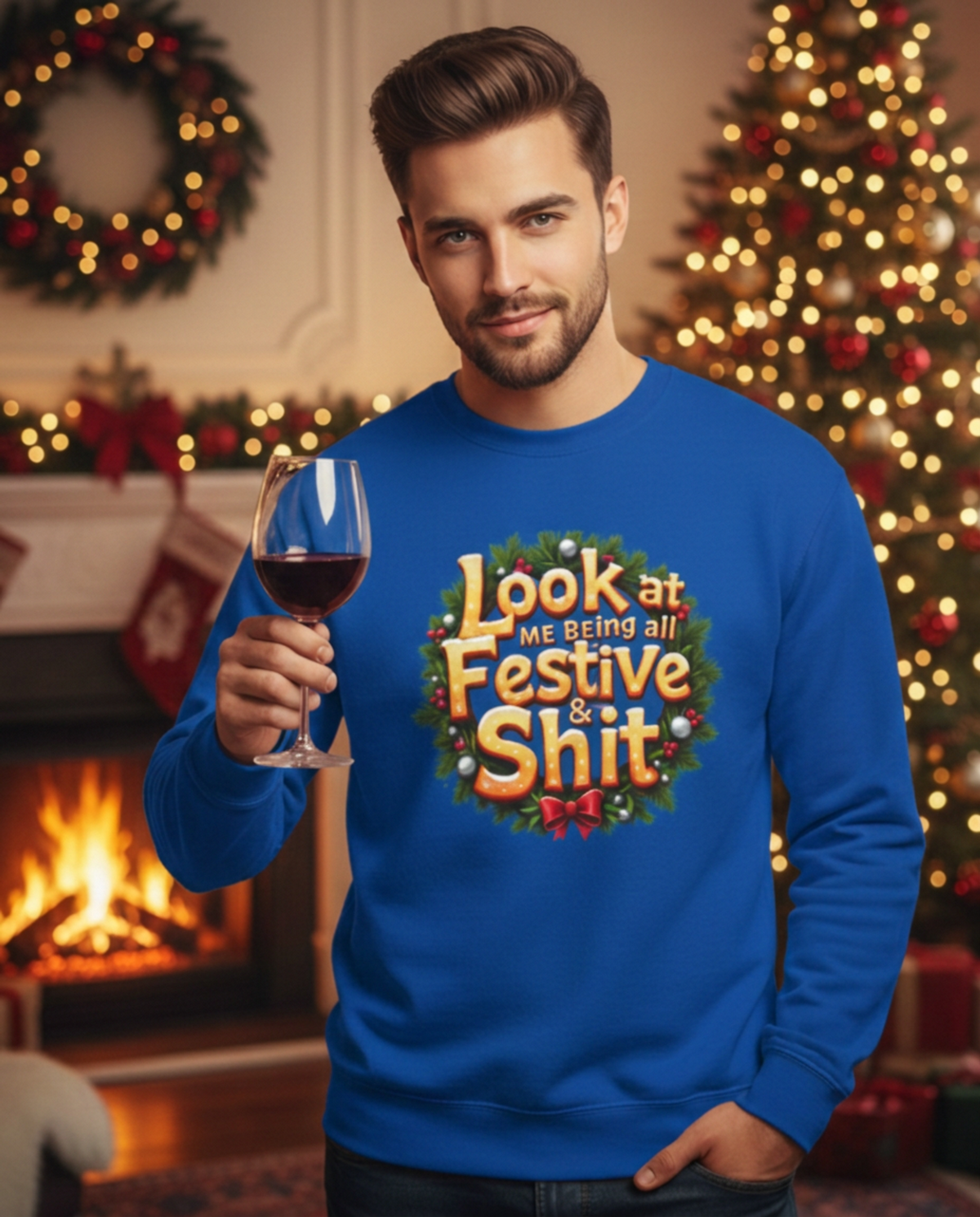 Look at Me Being All Festive & Shit -Sweatshirt