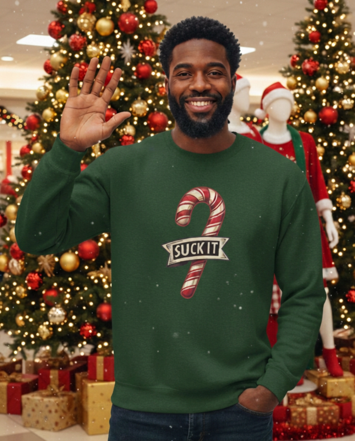 Suck It Candy Cane -Sweatshirt
