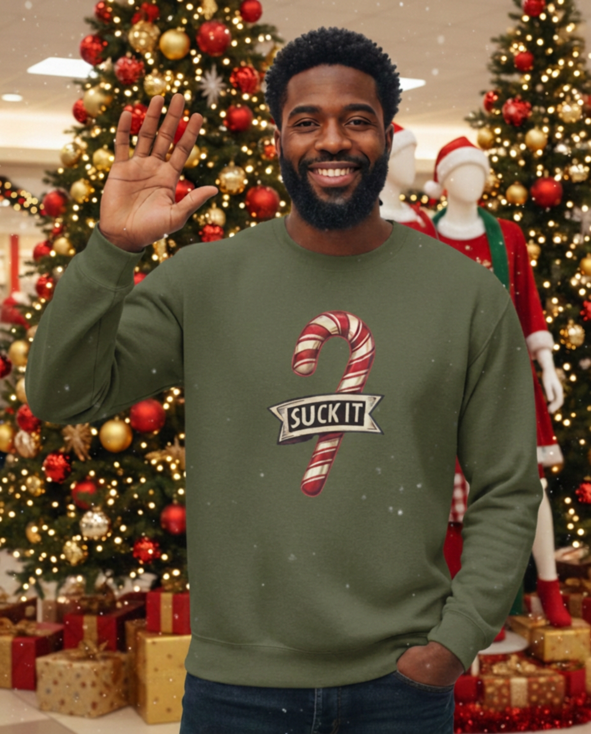 Suck It Candy Cane -Sweatshirt